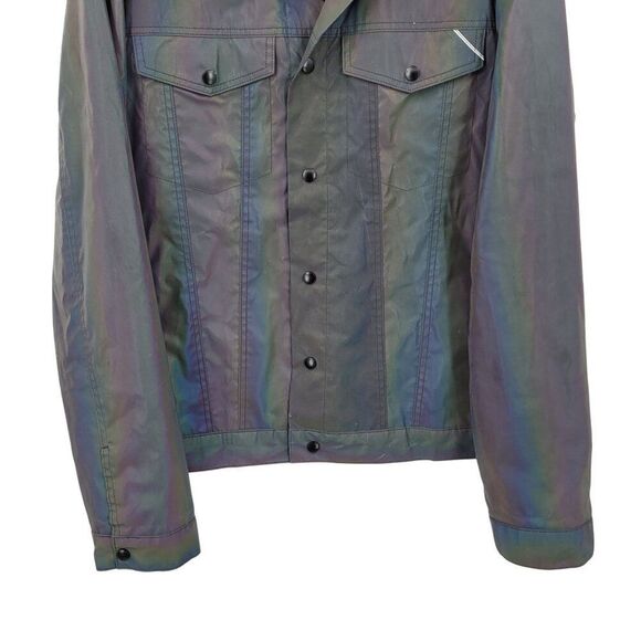 Cult Of Individuality Reversible Type II Denim Jacket Oil Slick Iridescent XL - Picture 7 of 16